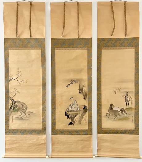 軍人の信念を表した掛軸