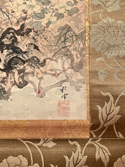 岡本秋暉 四季花鳥図｜古美術・掛け軸の販売・買取・鑑定-松本松栄堂