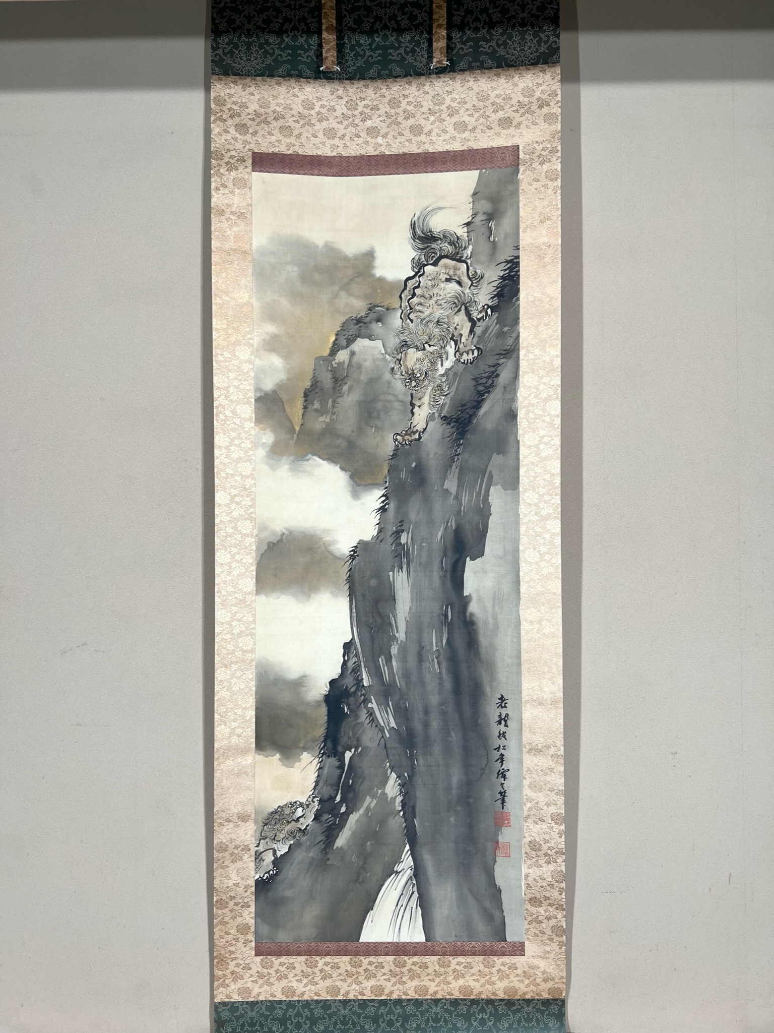 鈴木松年 驗猛図｜古美術・掛け軸の販売・買取・鑑定-松本松栄堂