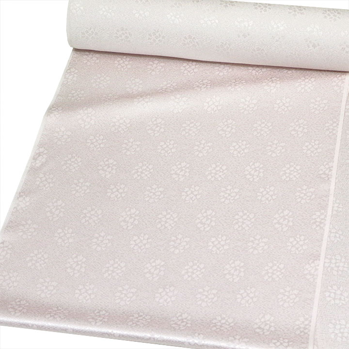 皇室献上作家 藤井寛作 八掛付き色無地反【ピンク色】 皇室献上作家