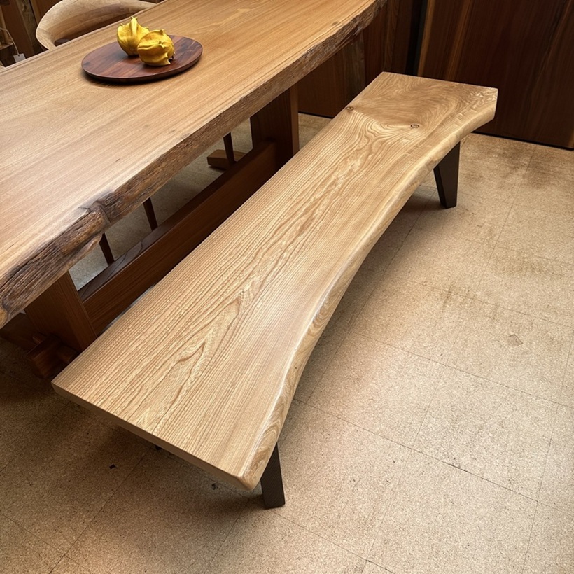 天然木 神奈川県 海老名店展示 楓材 一枚板 ベンチ用天板 セール｜一枚