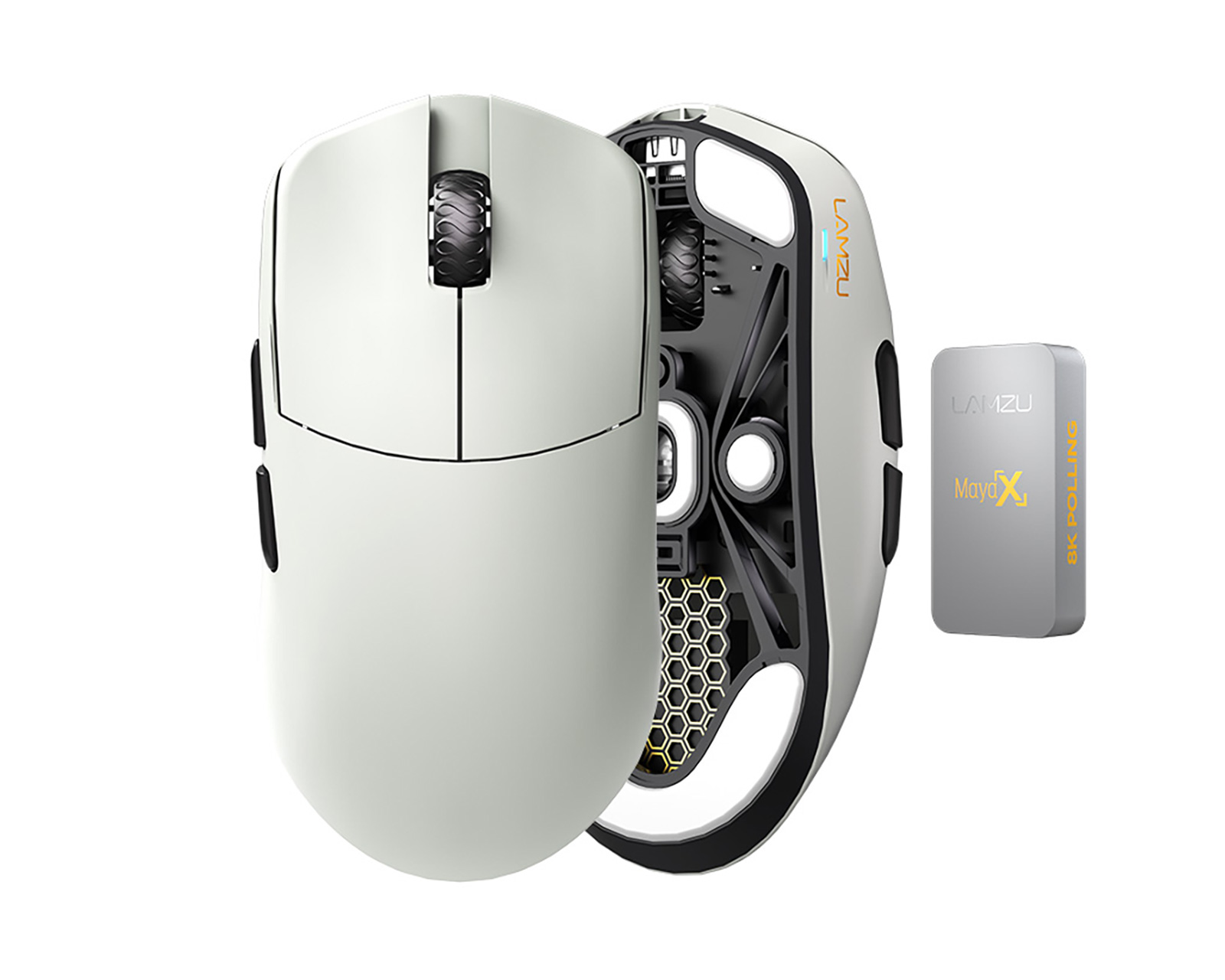 Lamzu MAYA X Wireless Gaming Mouse - Grey - MaxGaming.com