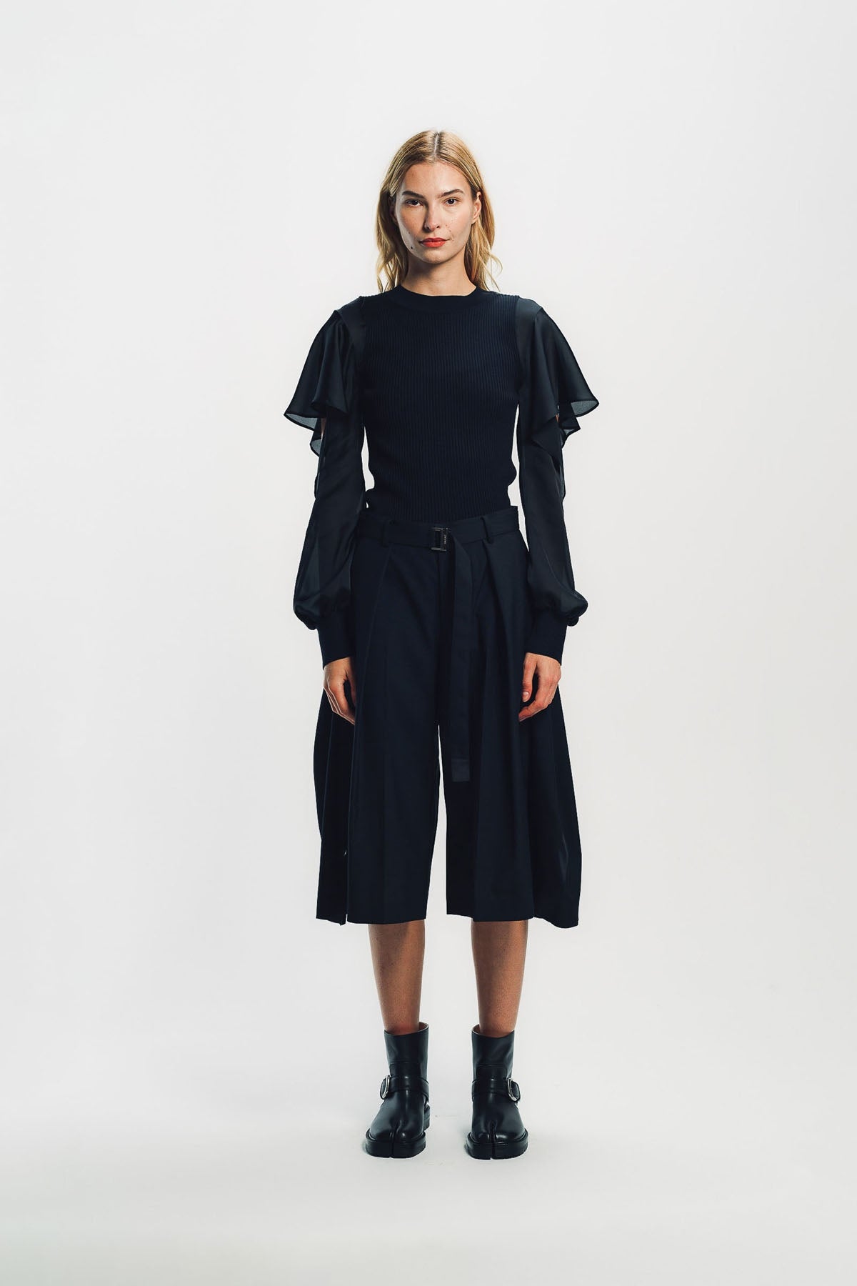 SACAI | SEQUIN LONG SLEEVE SHIRT