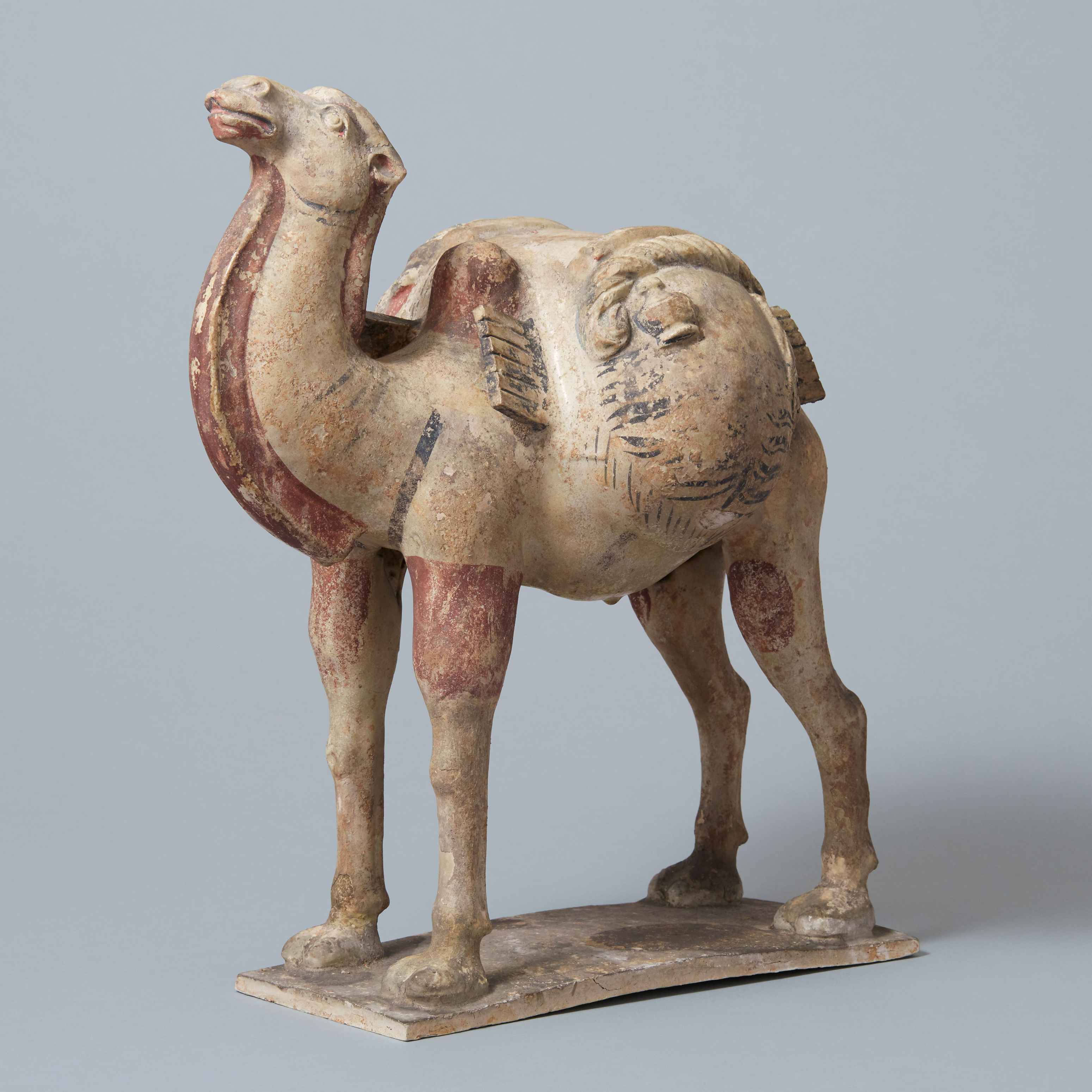 骨董 アンティーク 陶俑 唐時代 家鴨 人形 鳥形俑 黄釉 あひる 唐三彩