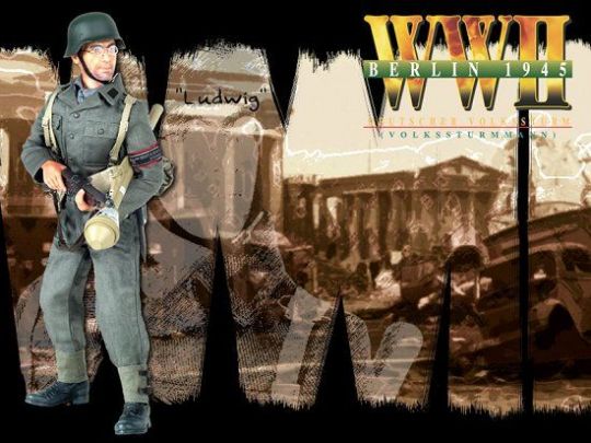 Ludwig Remlinger Volksturm Dragon Action Figure - Machinegun