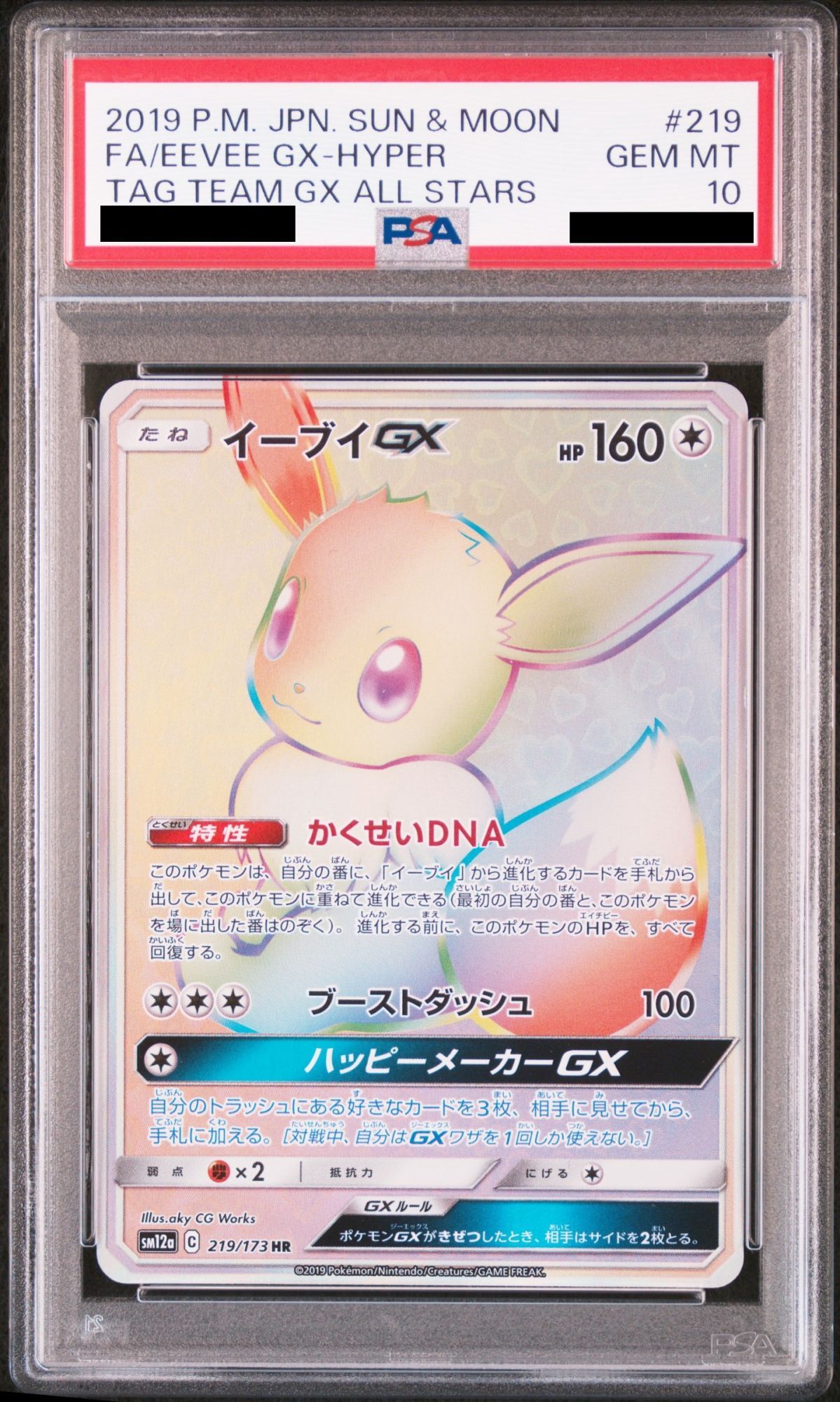 イーブイGX SA SR ストア 188/173 ポケカ PSA10】イーブイGX SR SA 188