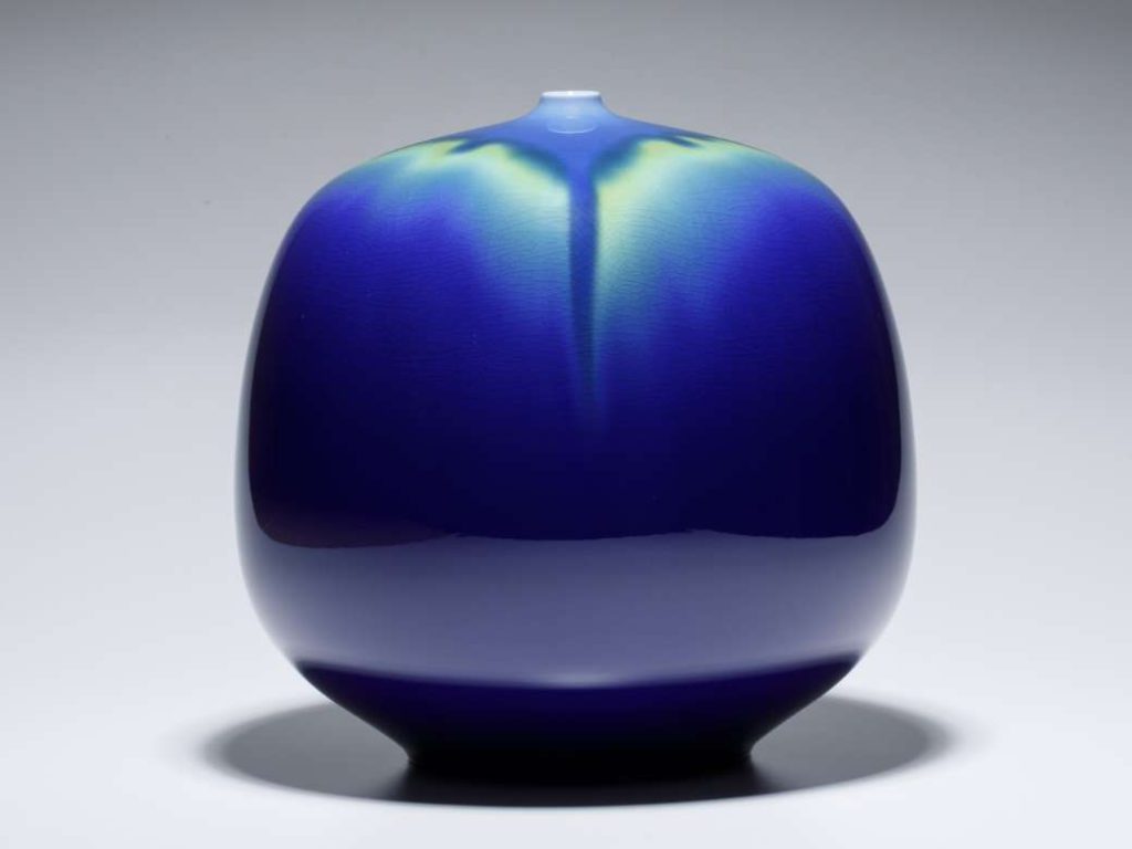 人間国宝 三代徳田八十吉 正彦 壺 幅30cmの大型作品！ 人間国宝 三代