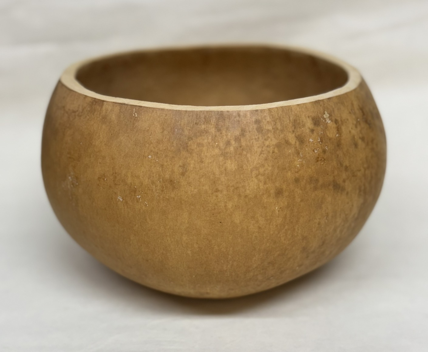 江戸期 古杉形茶碗 墨絵蘭文 在銘 池坊家元蔵共箱 茶道具☆時代物