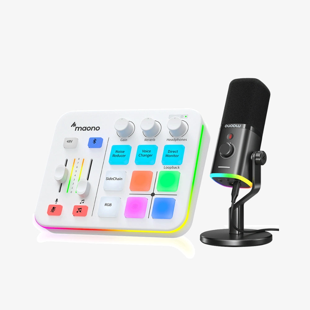 SALE！【☆白☆】maono caster G1 NEO オーディオミキサー 白】maono