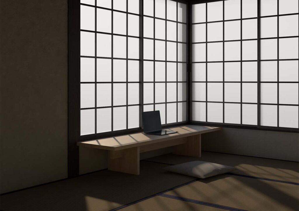 文机 座机 手造書机 写経 天板とりはずし自在 典雅文房 欄干