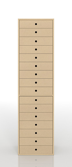 M0202 バンラック VanLack 書類整理ケース 16段 引き出し M0202