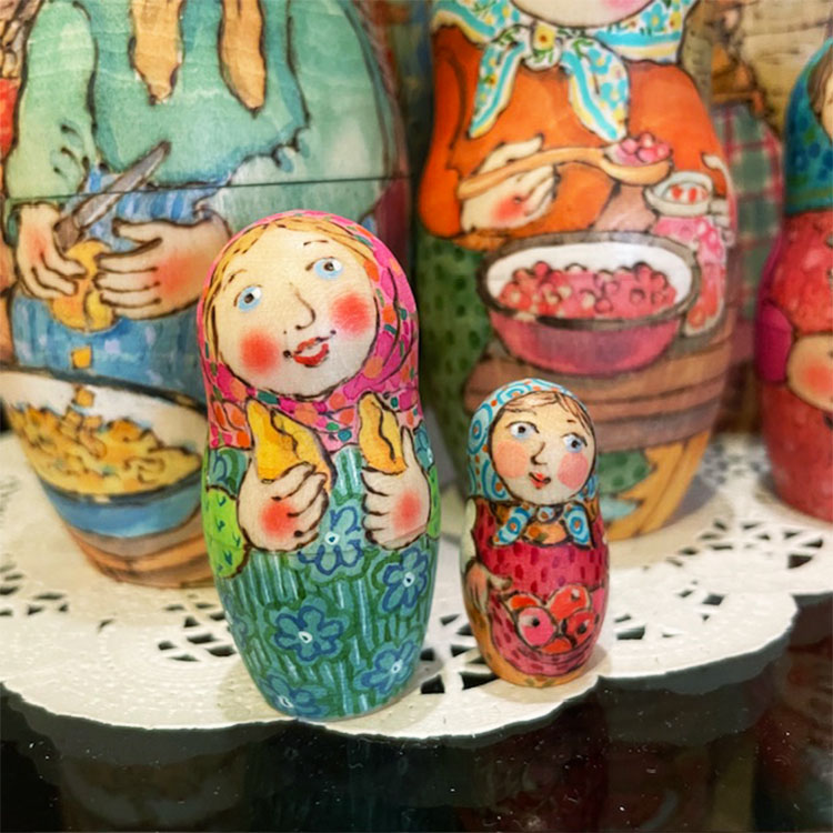 マトリョーシカ ロシア オリガザバイキナ ヒマワリ ☆未使用品