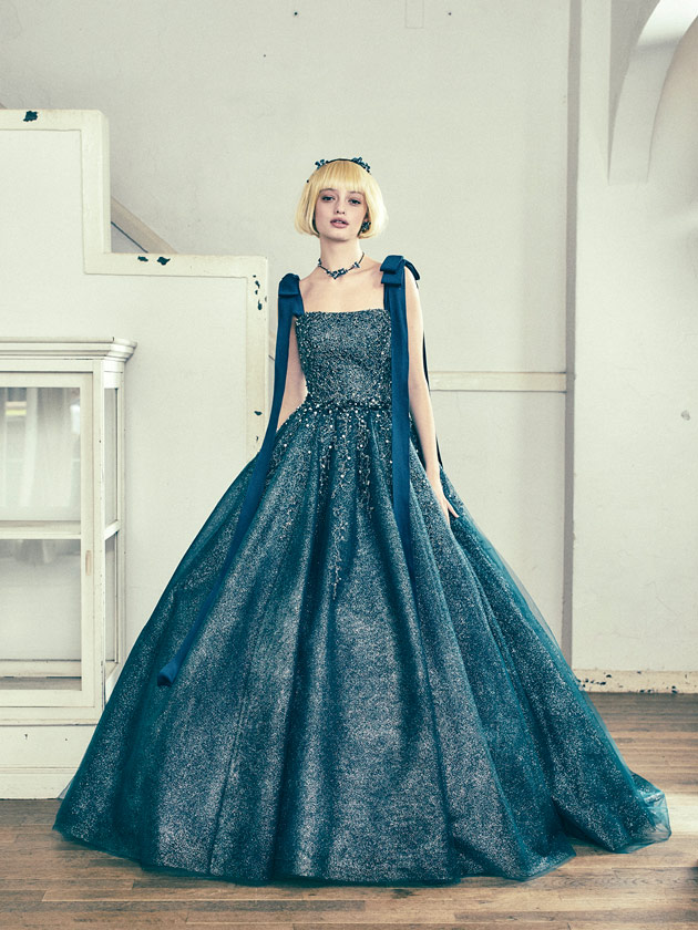 ANT0338 blue green | ウエディングドレス『マリアローザ（MARIAROSA）』