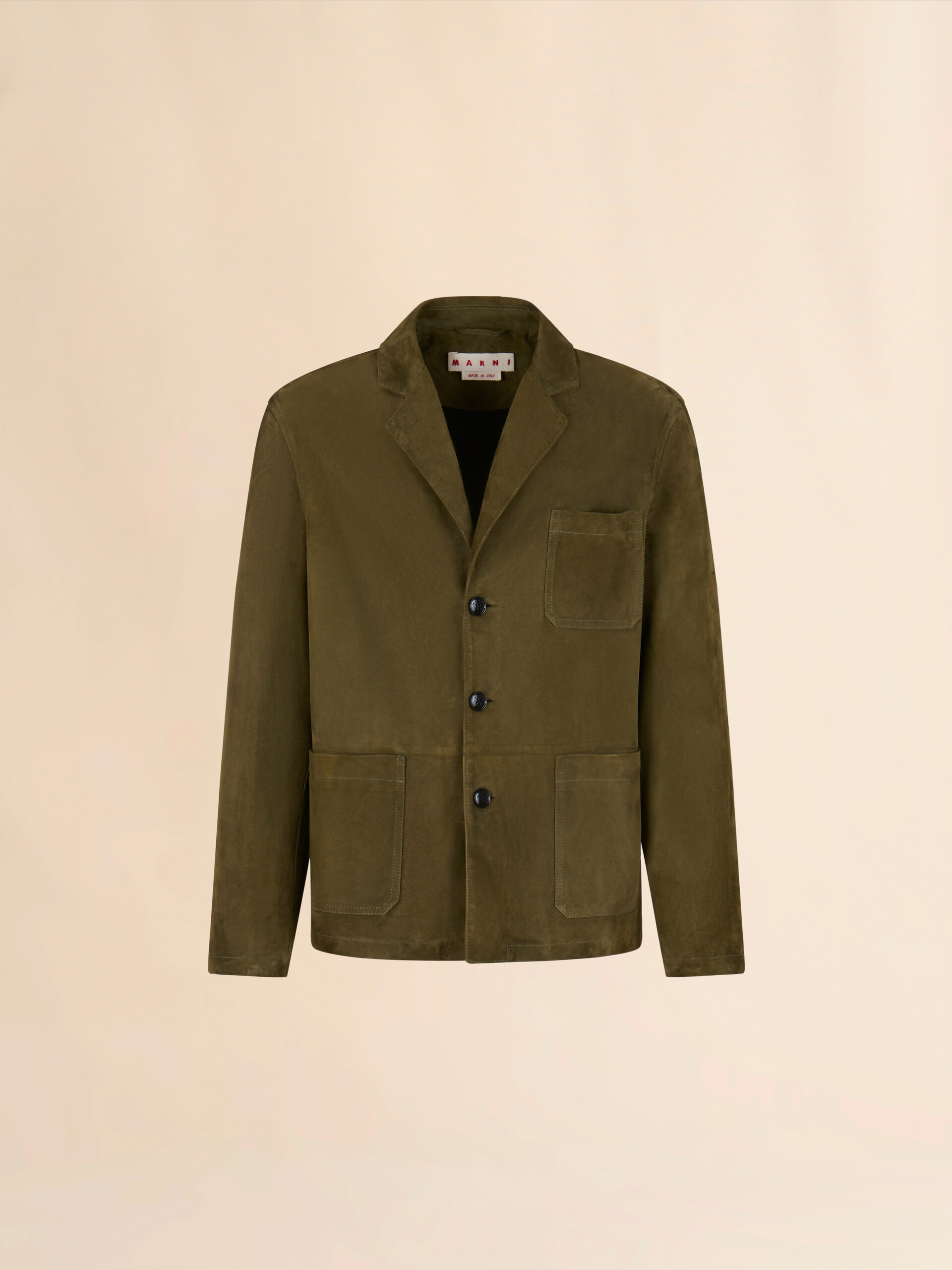 Deep green suede jacket | Marni