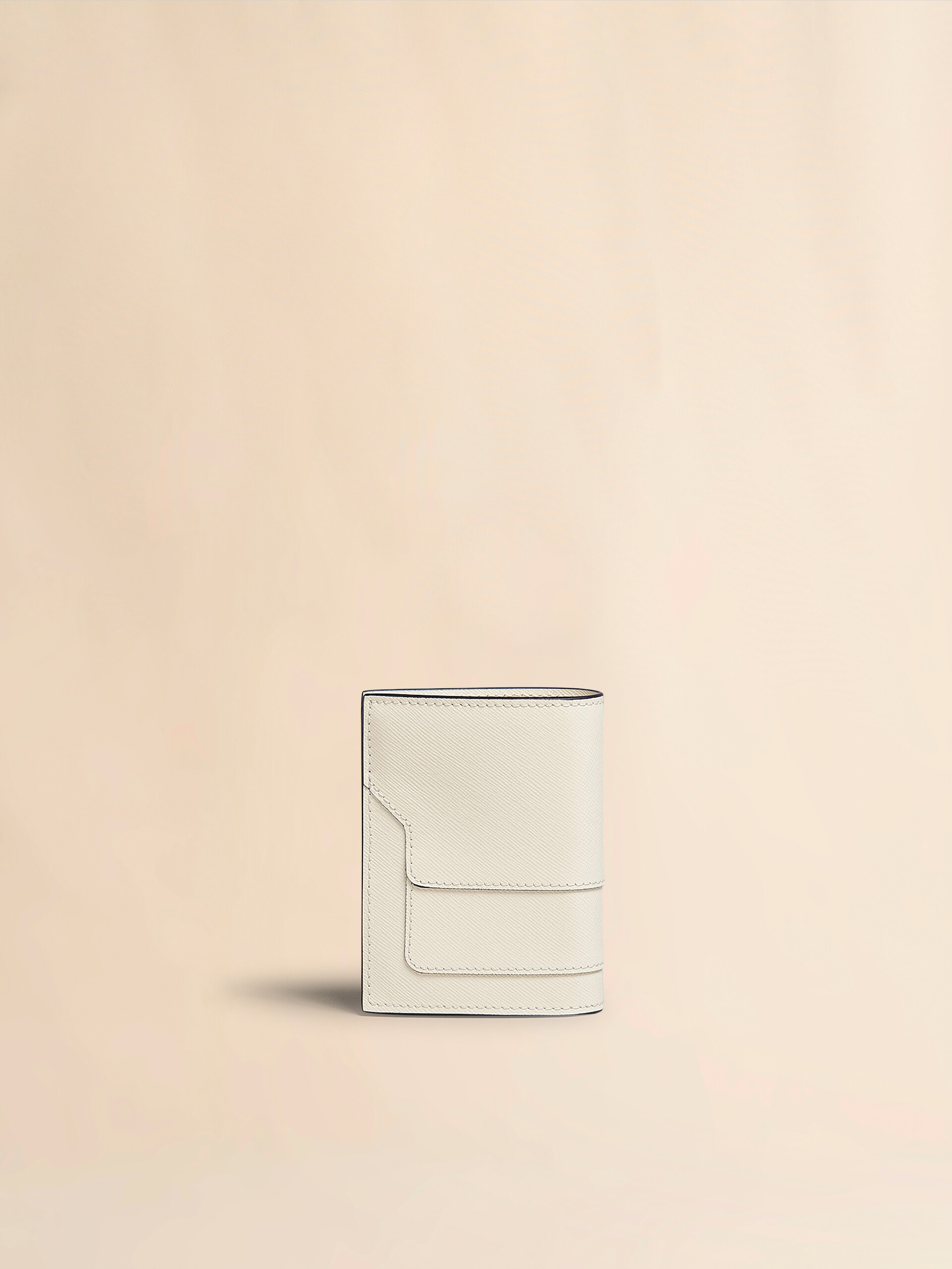 ホワイト サフィアーノレザー 二つ折りウォレット | Marni