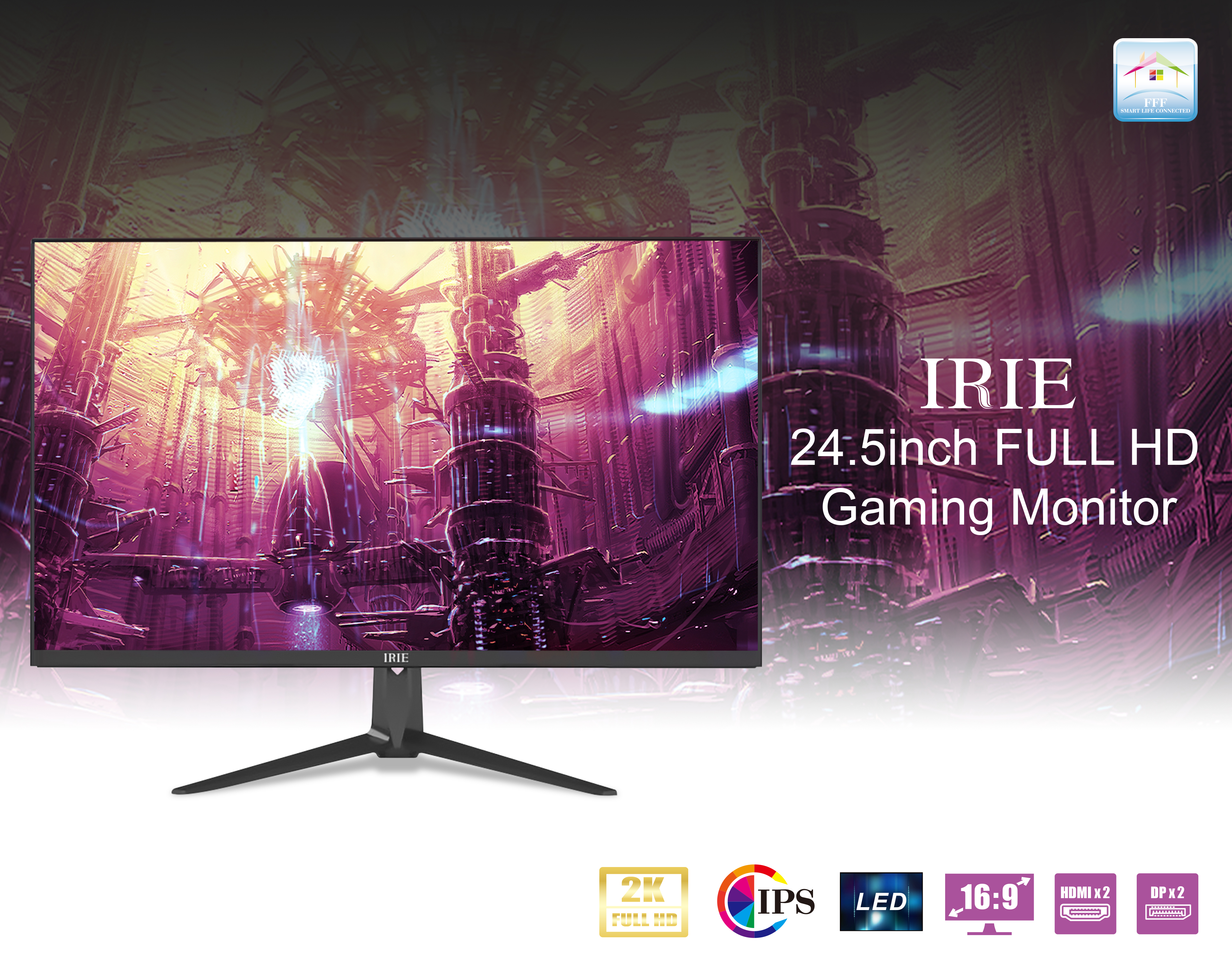 IRIE フルHDゲーミングモニター 24.5インチ | FFF-LD25G2 / FFF-LD25G2B