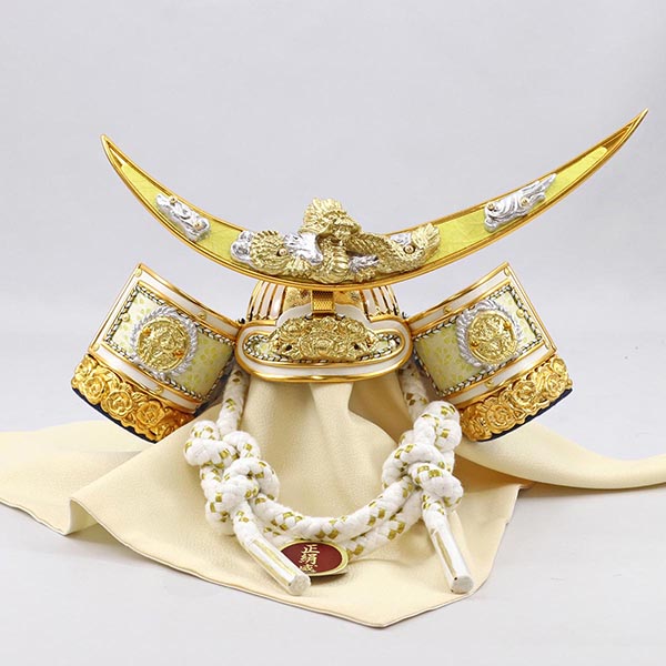 龍玉作 18号本金箔押 兜飾 五月人形 龍玉 作