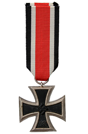 WWII ドイツ軍、第二級鉄十字章（リボン付き）/実物・未使用