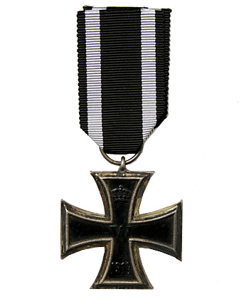 ⊞ドイツの勲章/徽章＊戦功十字章2級（実物） WWII ドイツ軍、剣付き