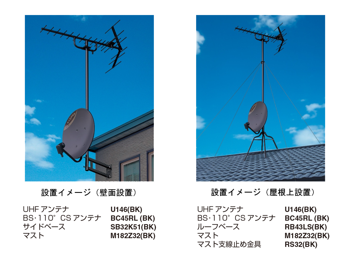 アンテナもこだわる時代！マスプロブラックシリーズにラインナップ追加