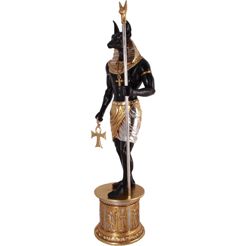 古代エジプト死者の神アヌビス ANUBIS 6FT. W& BASE S&G FRPアート