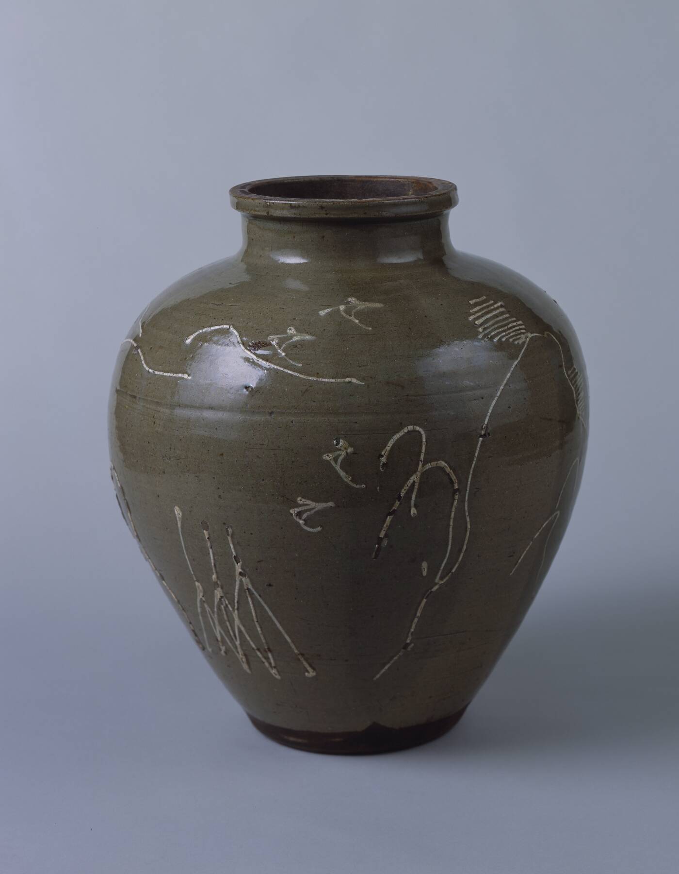 煙の出た 瀬戸 灰釉 野香炉 半筒碗 古美術 古道具 アンティーク 【公式