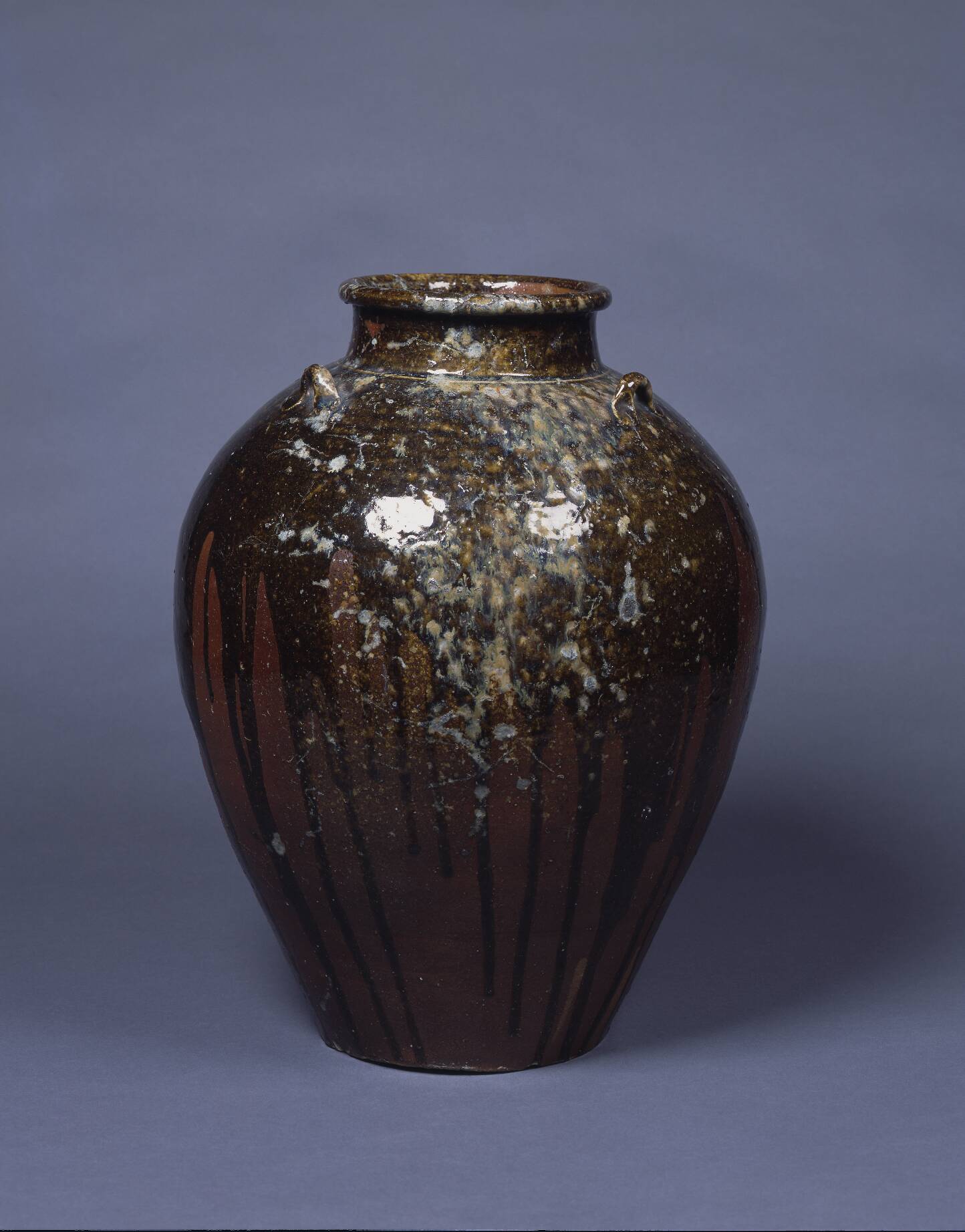 ♥古瀬戸三耳壺壷473mm花瓶骨董古玩中国