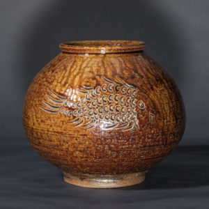 生田和考 線文瓶 丹波窯 生田和考 線文瓶 丹波窯