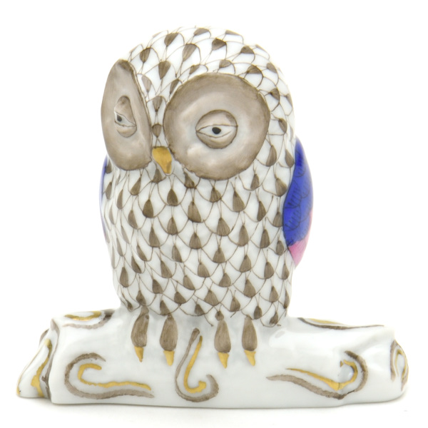 ヘレンド オウル 世界のフクロウ 箱 ウッドランド 限定3000体 2桁