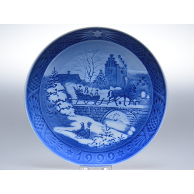 ロイヤルコペンハーゲン 皿 イヤープレート ソリに乗って 1999(平成11