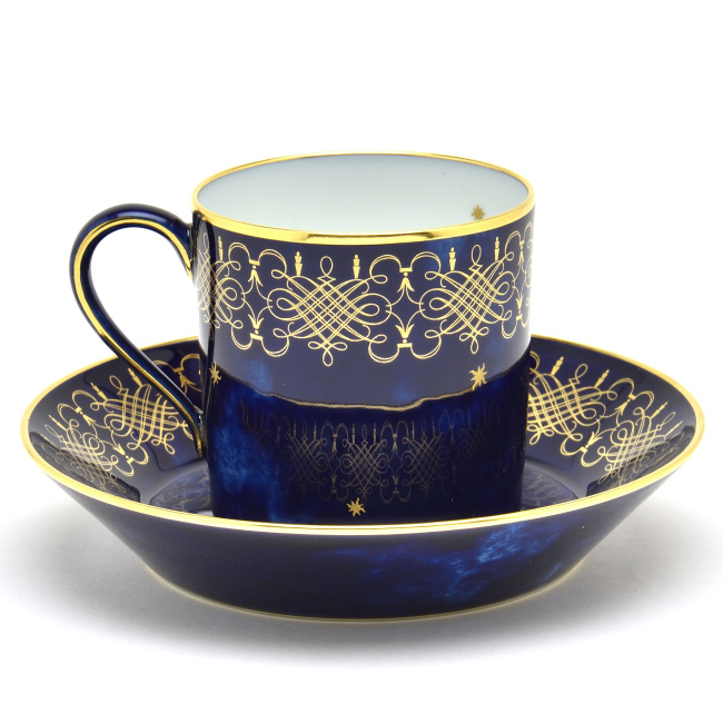 セーブル(Sevres) コーヒーカップ＆ソーサー(250cc)+デザート皿(20cm