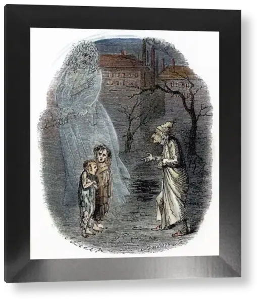 Dickens: Christmas Carol, 1843 Print - Ignorance and Want. Art