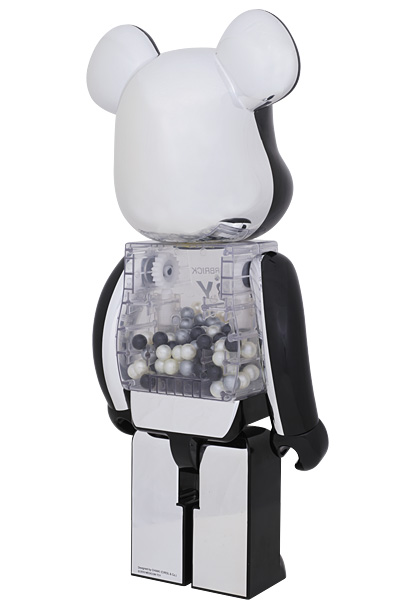 MEDICOM TOY - MY FIRST BE＠RBRICK B＠BY 1000％ （BLACK ＆ SILVER