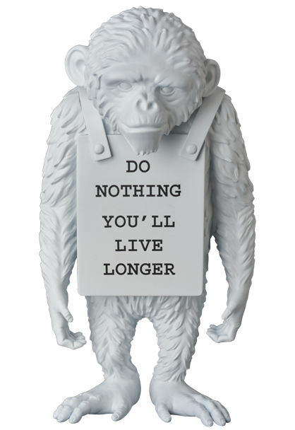 ベアブリック モンキーサイン 1000% バンクシー banksy