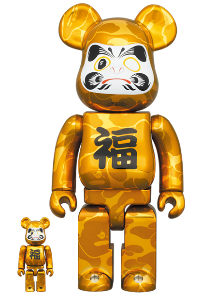 BE@RBRICK BAPE 招き猫 銀/達磨 金/獅子舞 100%&400%