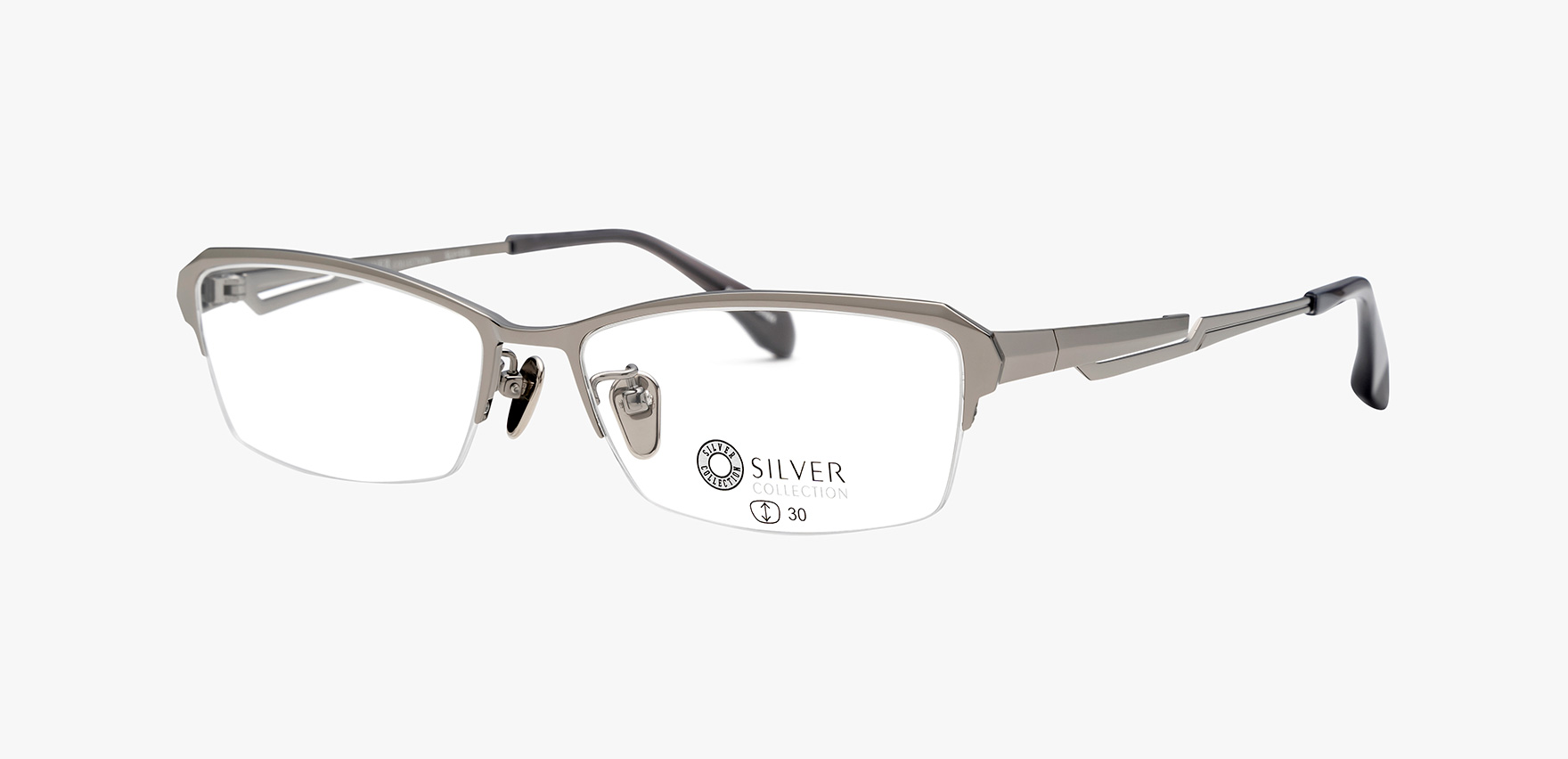 ｼﾙﾊﾞｰｺﾚｸｼｮﾝ SLV-528(54 ｸﾞﾚｰ): メガネフレーム｜眼鏡市場【公式