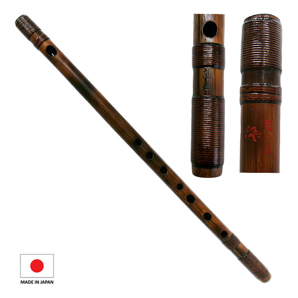 篠笛 蘭情管 唄用（ドレミ）朱総藤巻 七本調子 篠笛 蘭情管 唄用