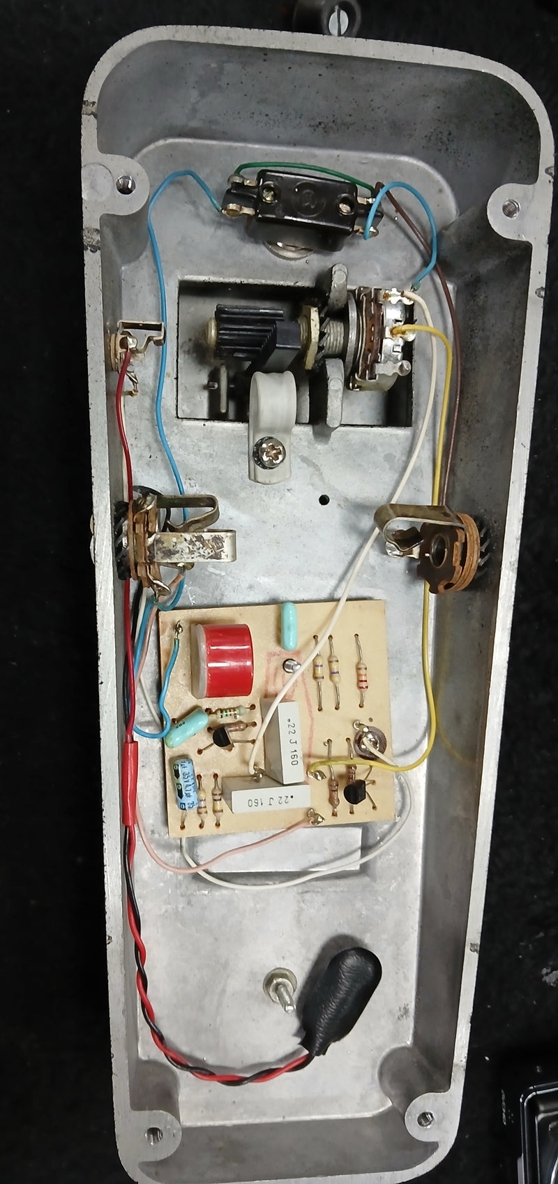 1970s Jen Crybaby Super Wah Pedal Made in Italy Model 250.422 Red Fase