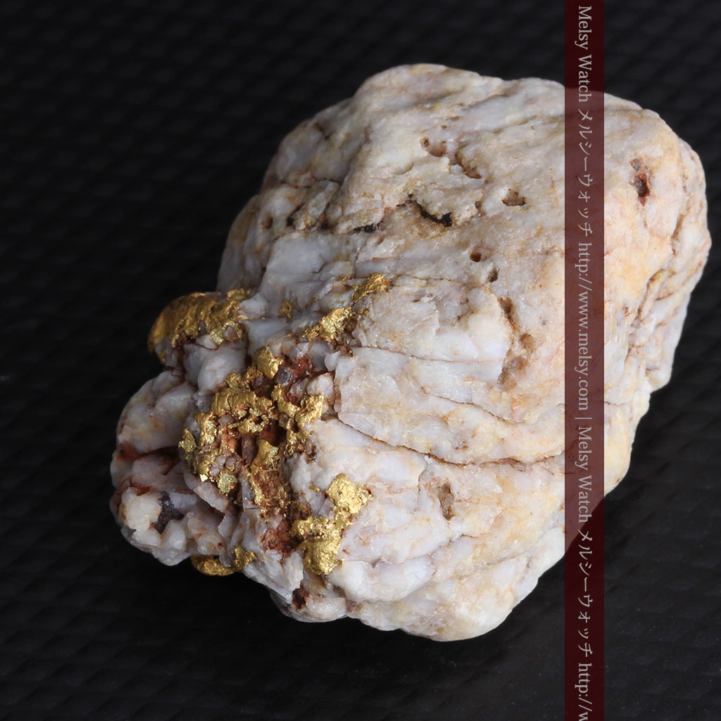 15.65gの大粒の金が見える大きなサイズの金鉱石（販売済み） - 自然金