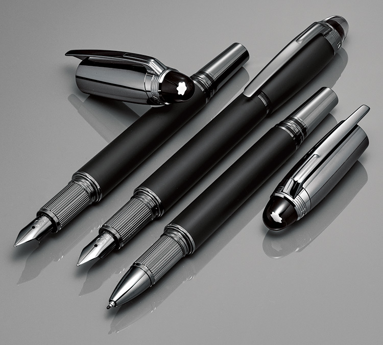 モンブラン スリムライン万年筆 軸艶消しブラック（マットブラック）ニブEF