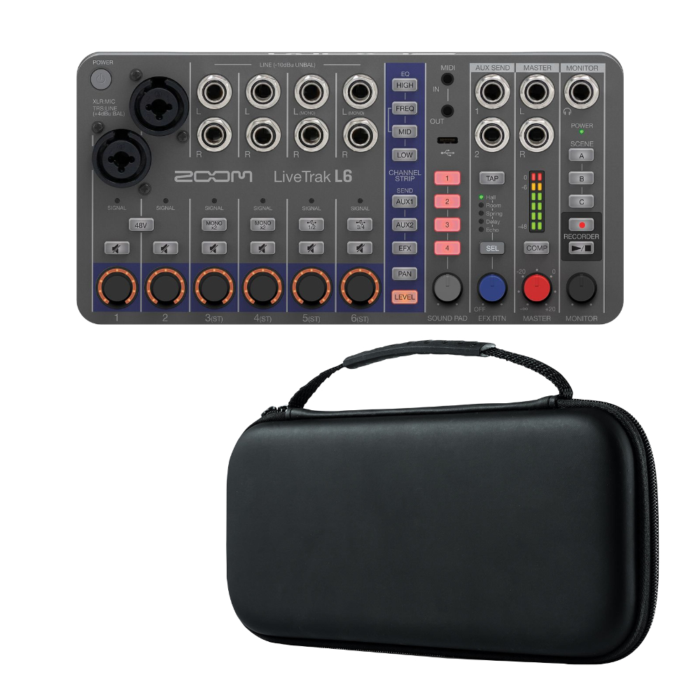 ZOOM ズーム L-6 デジタルミキサー USBオーディオインターフェイス