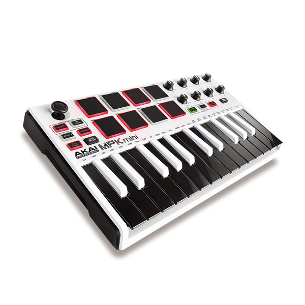 白いAKAIのMIDIキーボード！大人気MPK mini MK2 の限定冬色バージョン