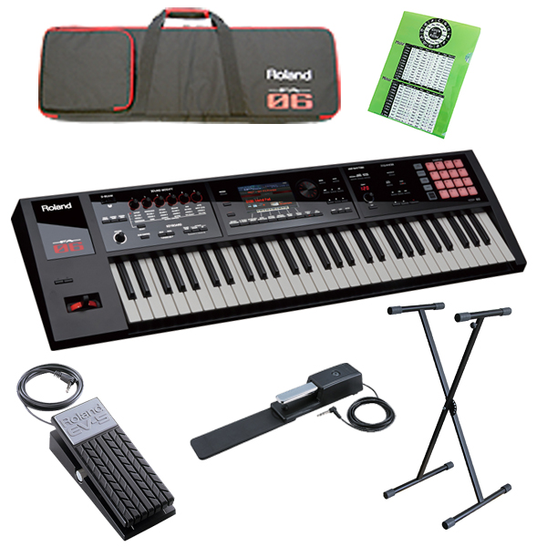 2種のペダルセット】Roland(ローランド) ／ FA-06 - 61鍵盤ワーク
