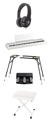 21年製 KORG 88鍵盤 B2N BK X型スタンド/X型椅子/ヘッドホン 専用