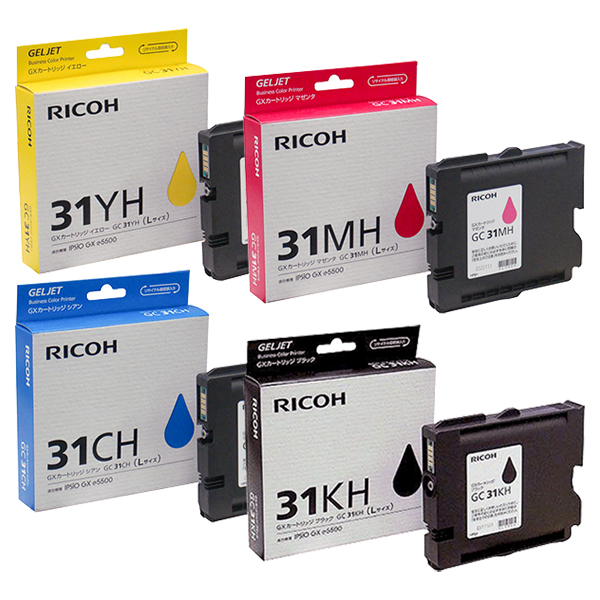 RICOH 純正品 GC31 GXカートリッジ(Lサイズ ) 3色セット RICOH GC31(L