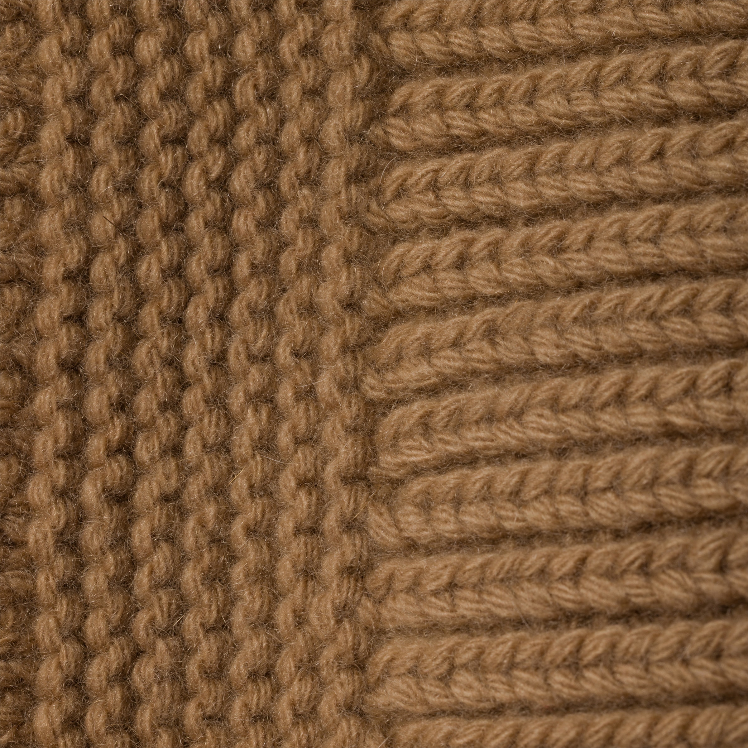 キャメルブラウン カシミヤ スカーフ | Miu Miu