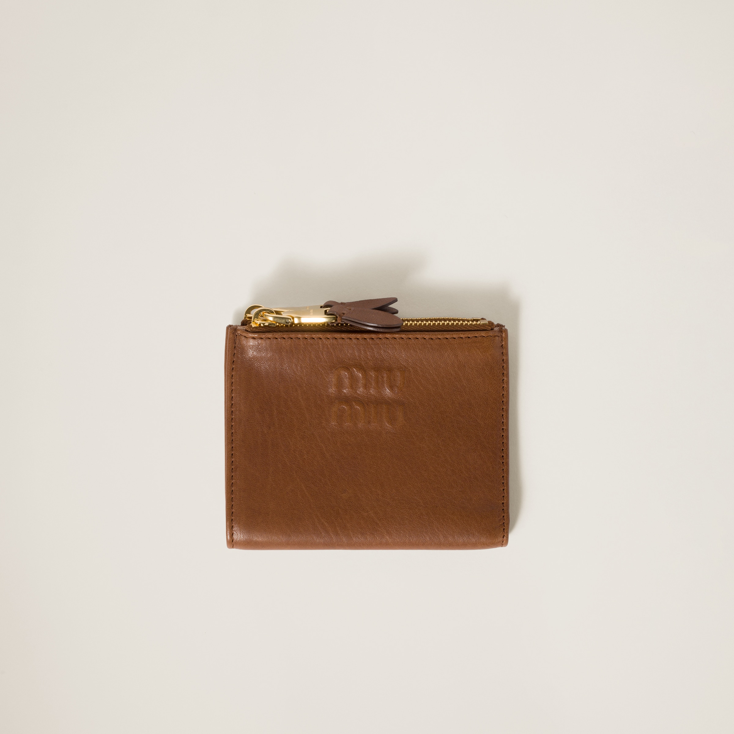Oak Small Nappa Leather Wallet | Miu Miu