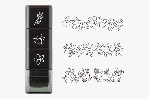 ペインタブルスタンプ ローラー 植物柄(35625006)｜ミドリオンラインストア