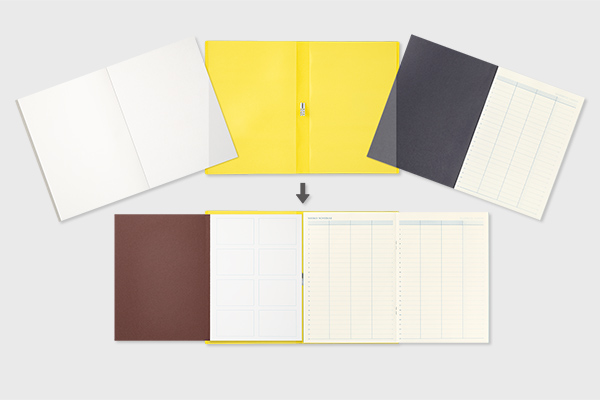 ストア限定】リフィルメモパッド＜A5＞ 絵コンテ 茶(91804026)｜ミドリ