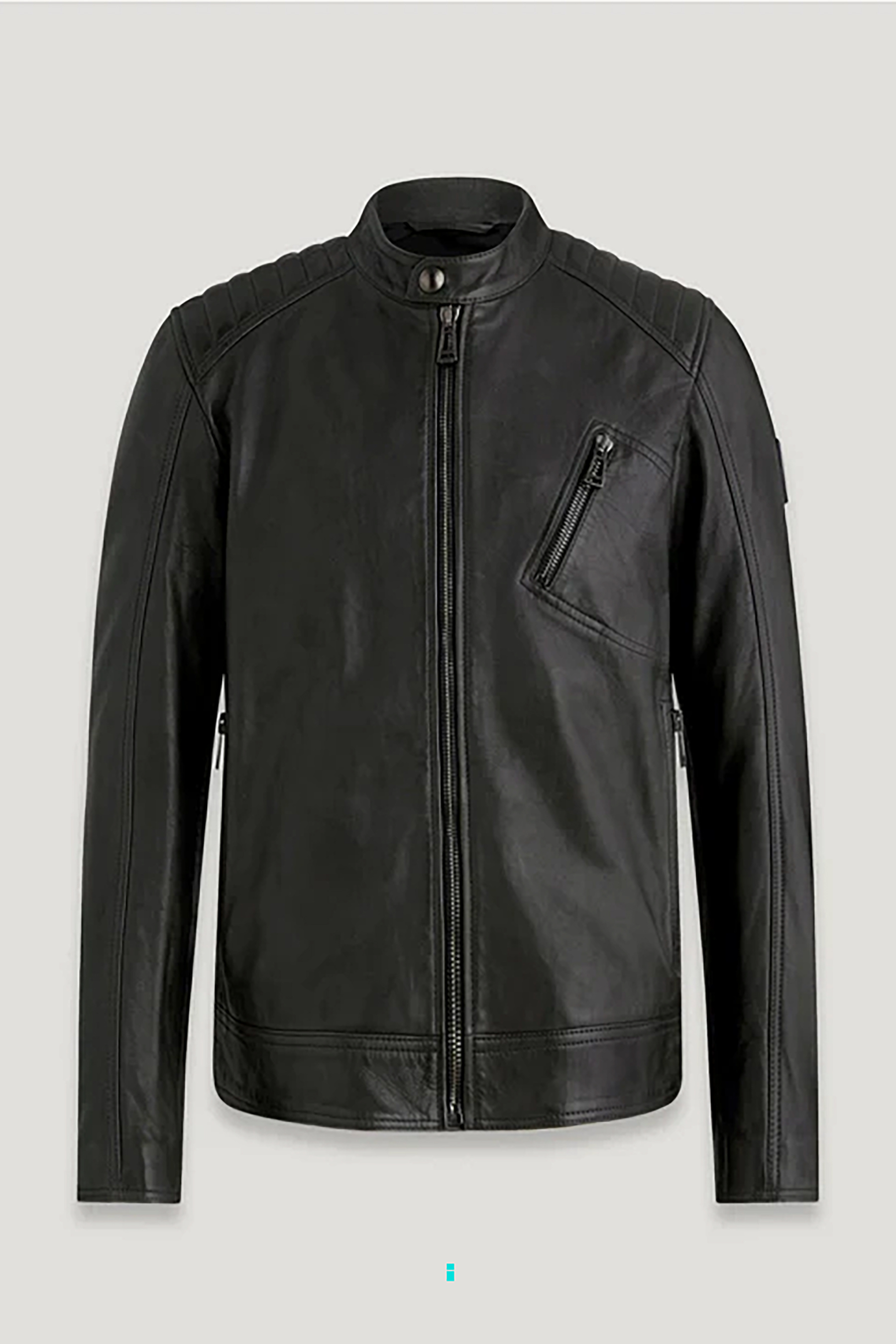 BELSTAFF Cheviot Lamb Leather V Racer Jacket | 100038BLACK